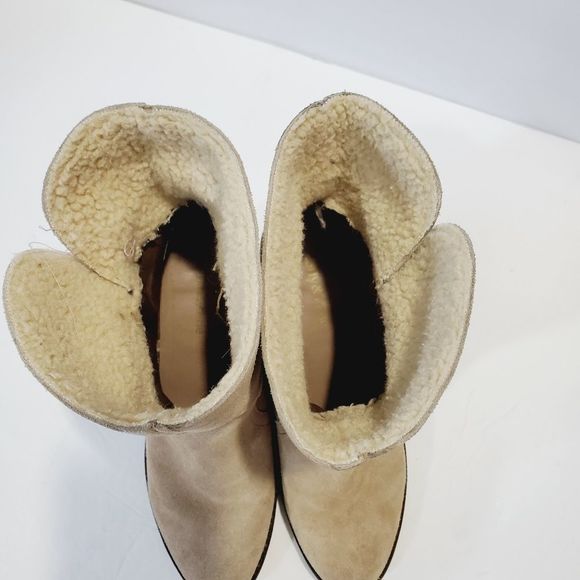 Kellie & Katie fold over suede winter booties  8.5 - Picture 10 of 16